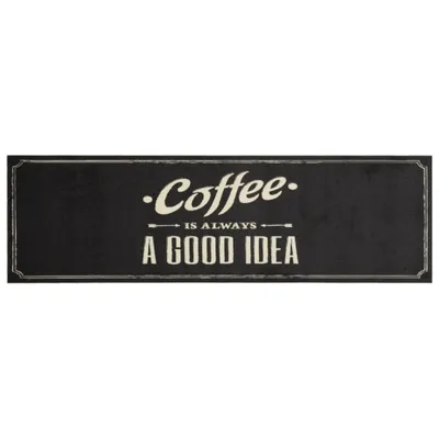 Zdjęcie produktu dla vidaXL Dywanik kuchenny zmywalny kawowy 45x150 cm aksamitny