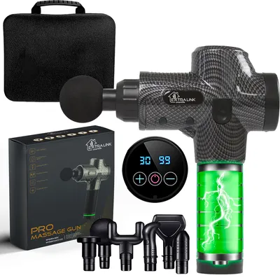 Imagen del producto de StayFit by Extralink Massage Gun Pro pistola de masaje 3800 RPM 6 cabezales intercambiables