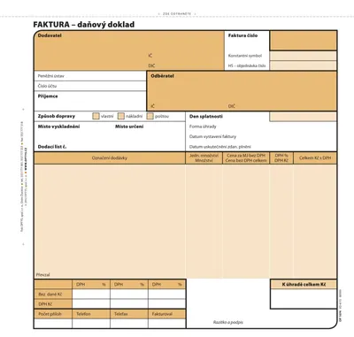 Obrázok produktu pre Faktura Optys  -  20 cn x 21 cm / 100 listů NCR / 1074
