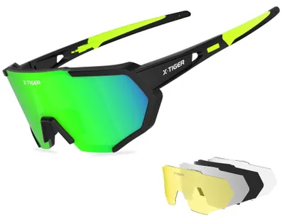 Produktbild von Solidchoice – Polarisierte Fahrradbrille mit austauschbaren Gläsern
