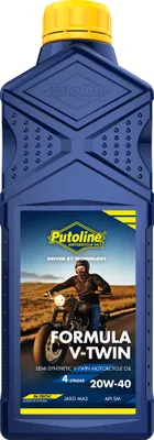 Zdjęcie produktu dla Olej silnikowy Putoline Formula V-Twin 20W-40 4T butelka 1 litr / API SM, JASO MA2 półsyntetyczny