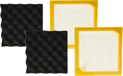 Produktbild von vhbw 2x Staubsaugerfilter kompatibel mit Hoover TBO 210 021, T 7850 021, T 7850 047, T 8205 001 Staubsauger - HEPA-Filter Gelb Schwarz Weiß