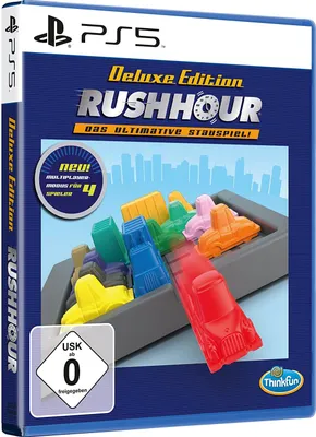 Produktbild von Rush Hour von ThinkFun - Das ultimative Stauspiel - Deluxe Edition - Logik- und Strategiespiel für PS5