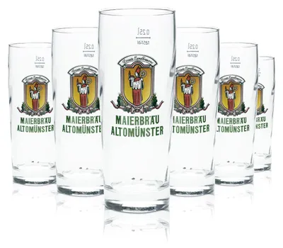 Produktbild von 6x Maierbräu Glas 0,25l Craft Bier Becher Gläser Gastro Bar Kneipe Biergarten