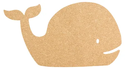 Produktbild von Securit Korktafel SILHOUETTE "Wal" aus Vollkork