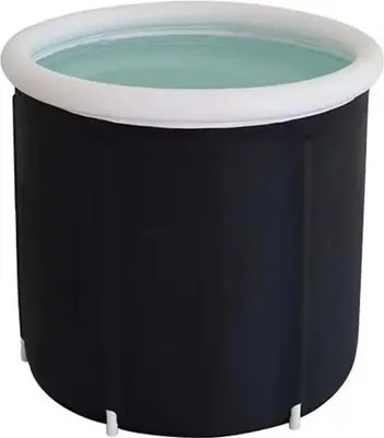 Produktbild von Eisbad Badewanne - Aufblasbare Badetonne Bath bucket 002 - Faltbar - Groß - Für Erwachsene - Ohne Deckel - Für Kaltwassertherapie
