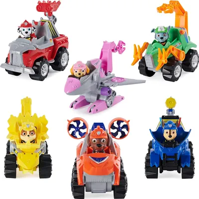 Produktbild von Paw Patrol Dino Rescue – Skye mit Fahrzeug, Figur & Ei