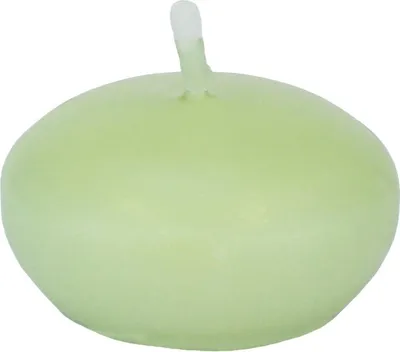 Produktbild von Schwimmkerzen Pastellgrün (Aloe Vera) Ø 45 mm, 24 Stück