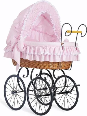 Image de MY SWEET BABY Lit pour Bébé Retro Base en Métal Rose Fabriqué à la Main Lit Écologique pour Nouveau-nés