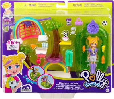 Immagine prodotto di Mattel HDW61 Polly Pocket Calcio Splash Pack