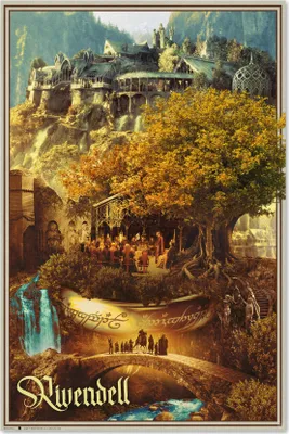 Produktbild von Der Herr der Ringe Poster  Rivendell multicolor Standard