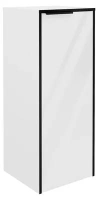 Produktbild von Fackelmann Midischrank FLAIR  Ca. 32,8 x 82,3 x 32 cm, Weiß, hängend, vormontiert, Softclose-Tür, modernes Badmöbel mit viel Stauraum und variablen Einlegeböden, Türanschlag rechts