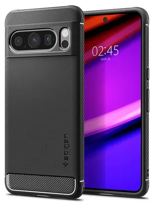 Obrázok produktu pre Spigen Rugged Armor, Ochranný obal, Google, Google Pixel 8 Pro, 17 cm (6.7"), Čierna