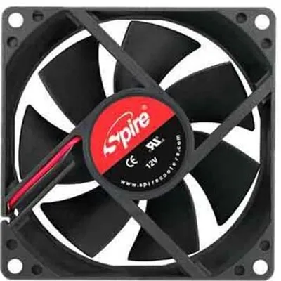 Produktbild von Spire SP08025S1L3, Ventilator, Computertasche, -10 - 70 °C, -40 - 70 °C, Schwarz