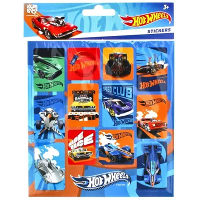 Produktbild von Hot Wheels Aufkleber quadratisch