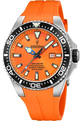 Zdjęcie produktu dla Zegarek męski FESTINA 20664/4 pomarańczowy sportowy do nurkowania