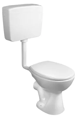 Imagen del producto de Inodoro combinado, salida horizontal, color blanco