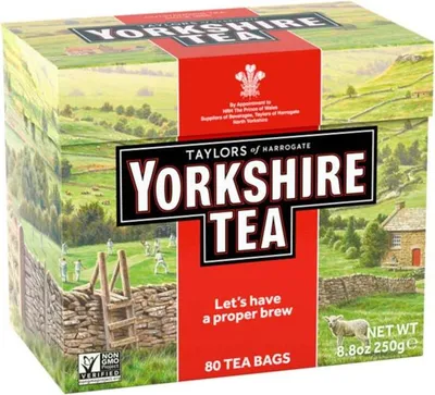 Produktbild von YORKSHIRE TEA Schwarztee, 80 Teebeutel 250g
