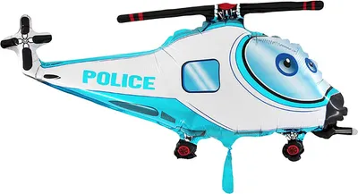 Produktbild von Polizei Hubschrauber - Folienballon - 22 cm