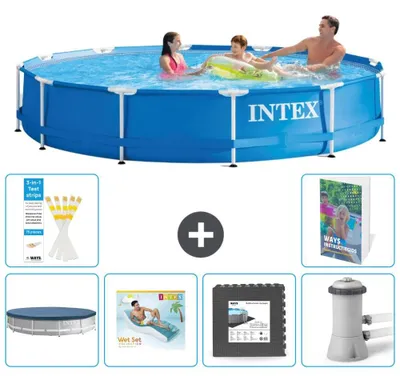 Immagine prodotto di Piscina con telaio rotonda - 366x76 cm - 7 pezzi  S49