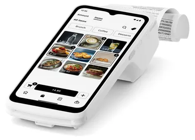 Produktbild von SumUp Terminal – Mobiles Kartenterminal mit integriertem Belegdrucker und Touchscreen