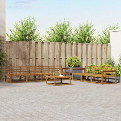 Produktbild von Outdoor-Sofagarnitur - VIDAXL - Terrassen-Sofa - 8 pcs - Natur Massivholz Akazie