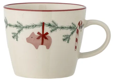 Obrázok produktu pre BLOOMINGVILLE | Váza Yule Becher, biela, keramika | Priemer 9,5 cm, výška 8 cm | 82062256