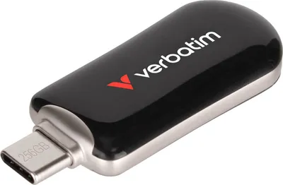 Produktbild von Verbatim Plectra USB-C Flash Drive 256GB, Schwarz