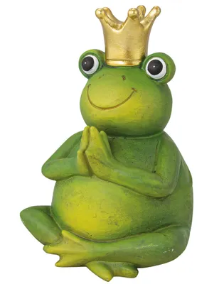 Produktbild von Riffelmacher Yoga Froschkönig 20 cm 07981 | Dekofigur