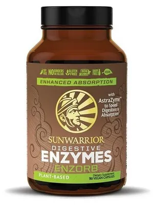 Produktbild von Sunwarrior Enzorb Digestive Enzymes (90 vcaps) Unflavoured - Vitamine, Mineralien & Gesundheit - Enzyme