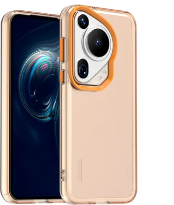 Produktbild von Handyhülle für Huawei Pura 70 Schlank Durchscheinend Matt Stoßfest Schutzhülle Orange