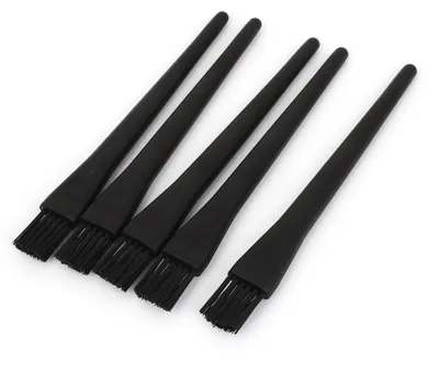 Antistatische Reinigungsbürste, 5 Stück, schwarz, Kunststoff