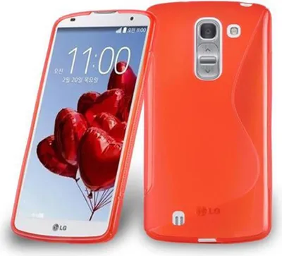 Produktbild von Cadorabo Schutzhülle für LG OPTIMUS G PRO 2 Hülle in Rot Handyhülle Case TPU Silikon Etui