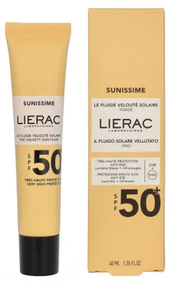Productafbeelding van SUNISSIME IL FLUIDE SOLAIRE VELLUTÉ VISAGE SPF50, 40 ML. (Zonnefluid voor het gezicht, fluweelzacht, SPF50, 40 ml.)