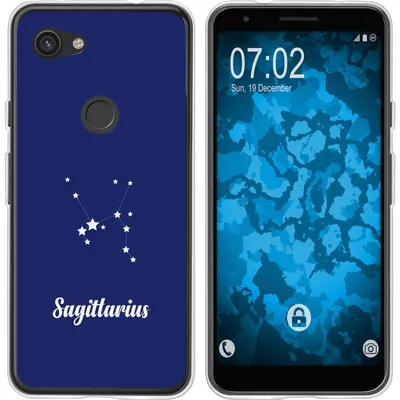 Produktbild von PhoneNatic Case kompatibel mit Google Pixel 3a Silikon-Hülle SternzeichenSagittarius M5