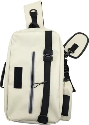 Produktbild von INF Multifunktionale Angelrucksack Oxford-Gewebe, 38x27x4cm, für Outdoor-Aktivitäten Weiß