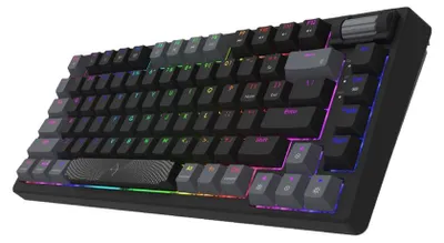 Produktbild von Mechanische Gaming-Tastatur Kompakt Leise 81 Tasten Schwarz 75%