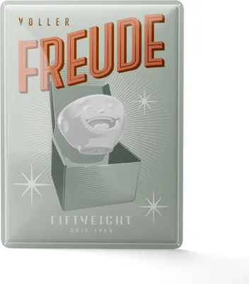 Produktbild von FIFTYEIGHT Blechschild Freude