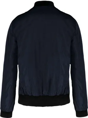 Produktbild von Kariban Herren Bomberjacke Steppjacke Übergangsjacke Collegejacke, Größe:S, Farbe:Navy Blau