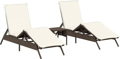 Zdjęcie produktu dla VidaXL 4002711, Taras, Obite siedzisko, Technorattan, Stal, Kremowy, Biały, 110 kg, 350 mm