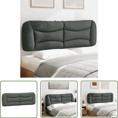 Produktbild von The Living Store Kopfteil-Kissen Dunkelgrau 160 cm Stoff