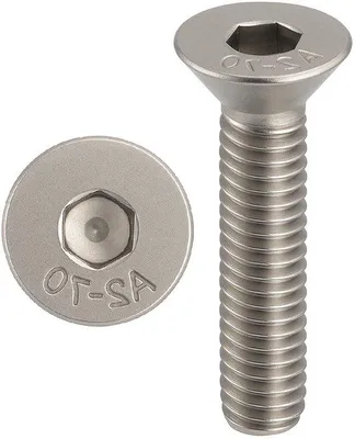 Image de Vis en acier inoxydable M8 A2-70, 20 pièces, 12 mm, tête bombée, avec clé Allen.