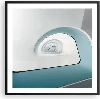 Produktbild von Gerahmtes Poster - Schwarzer Rahmen - Dreidimensional Modern Spirale - 60x60 cm - Wand Bild - Wanddeko - Wandbilder - Kunstposter - Wandposter - Bilderrahmen - Bilder - Kunstdruck - P2BAC60x60-4693