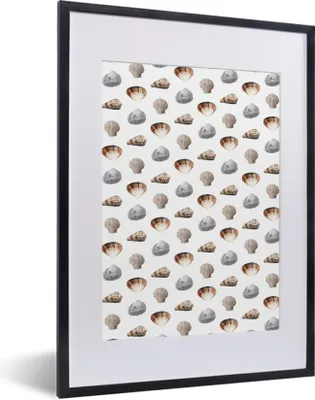Produktbild von MuchoWow® MuchoWow® Gerahmtes Poster Schale - Farbe - Muster 30x40 cm - Poster mit zchwarzem Bilderrahmen - Wandposter Schlafzimmer