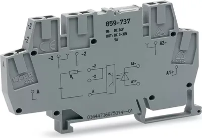 Obrázek produktu pro Wago 859-737, Šedá, IP20, 24 V, -40 - 85 °C