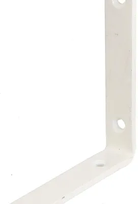 Produktbild von ALBERTS Stuhlwinkel Balkenwinkel Verbinder Stahl weiß beschichtet 120x120x20 mm
