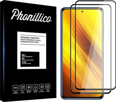 Obrázek produktu pro Tvrzené sklo pro Xiaomi POCO X3 NFC [2 ks] Screen Protector with Black Edge Film Anti-Scratch Glass Resistant Phonillico®