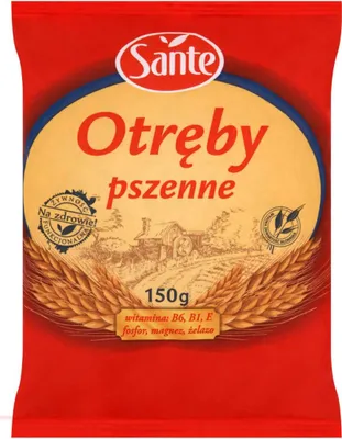 Zdjęcie produktu dla Otręby Pszenne Naturalny Produkt Sante 150 g Płatki Śniadaniowe