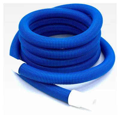 Produktbild von Pool Schlauch Ø38mm Saugschlauch 13,5m Ersatzschlauch für Poolsauger in blau. Pool Schwimmbadschlauch mit 2 vorgeformten Muffen.