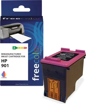 Produktbild von Freecolor Patrone HP 901XL color Druckkopfpatrone remanufactured